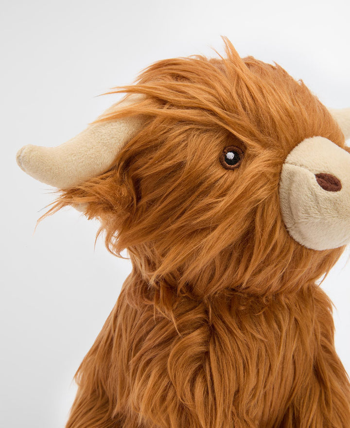 Barbour Highland Cow Dog Toy: Brown/Classic
