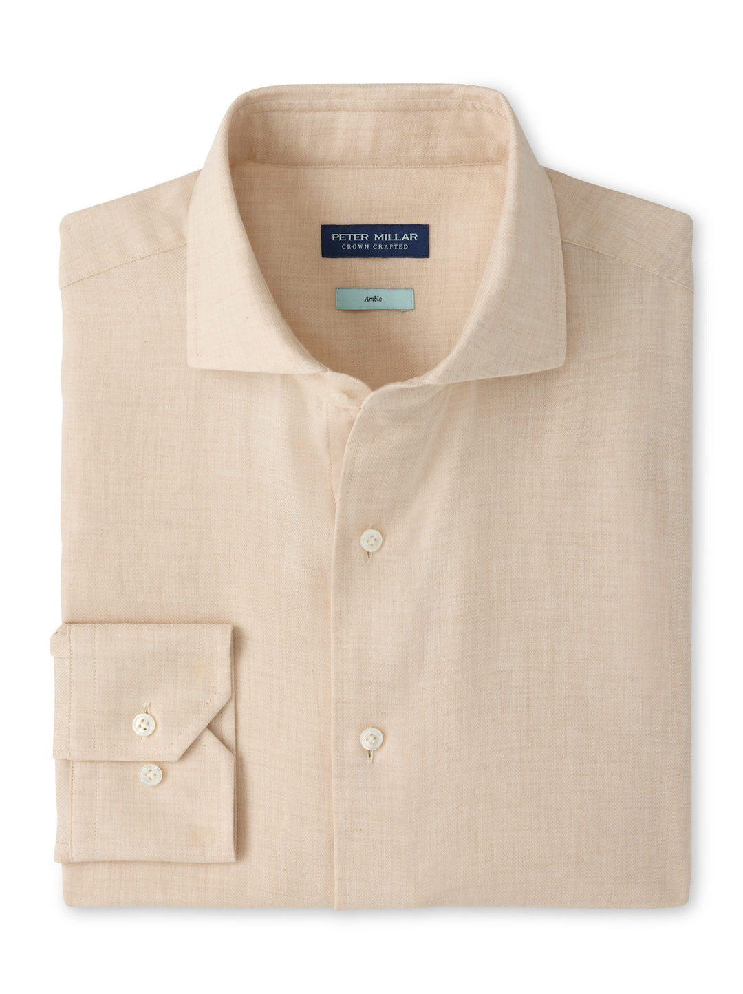 Peter Millar Amble Solid Sport Shirt: Truffle