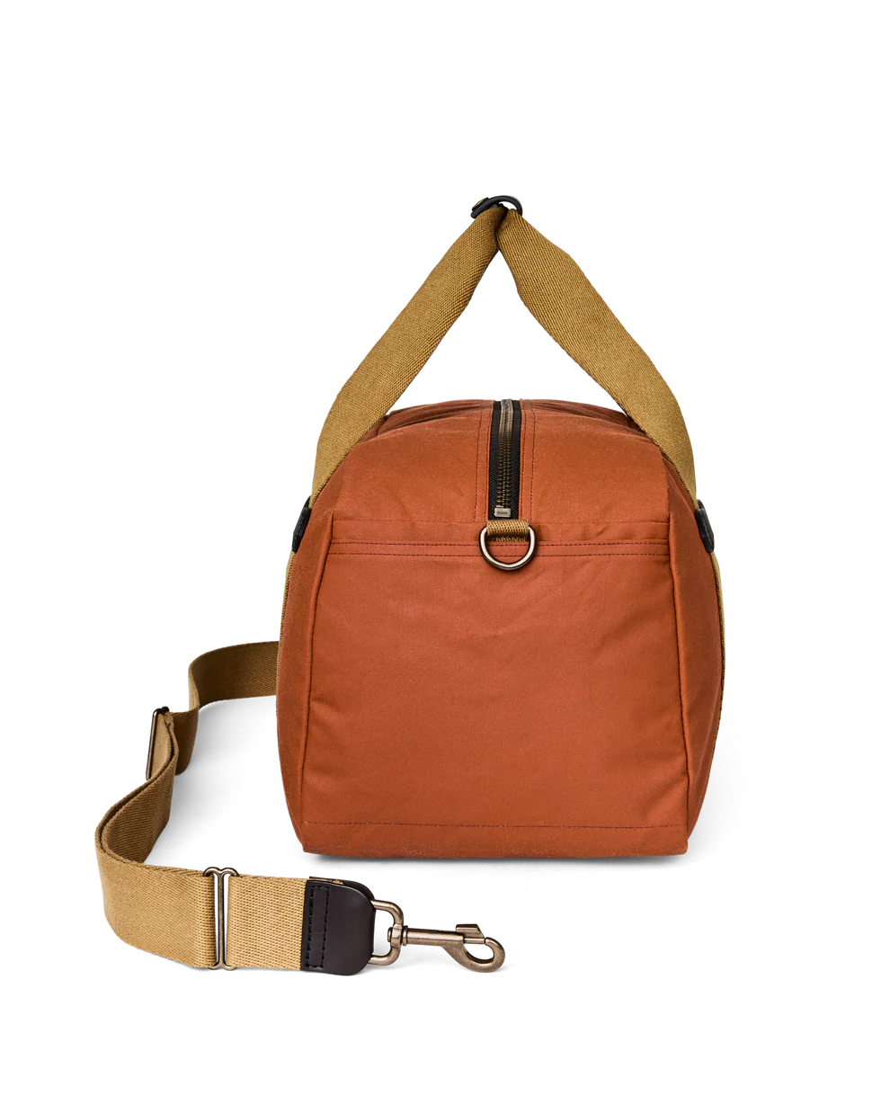 Filson Small Tin Cloth Duffle Bag: Rust
