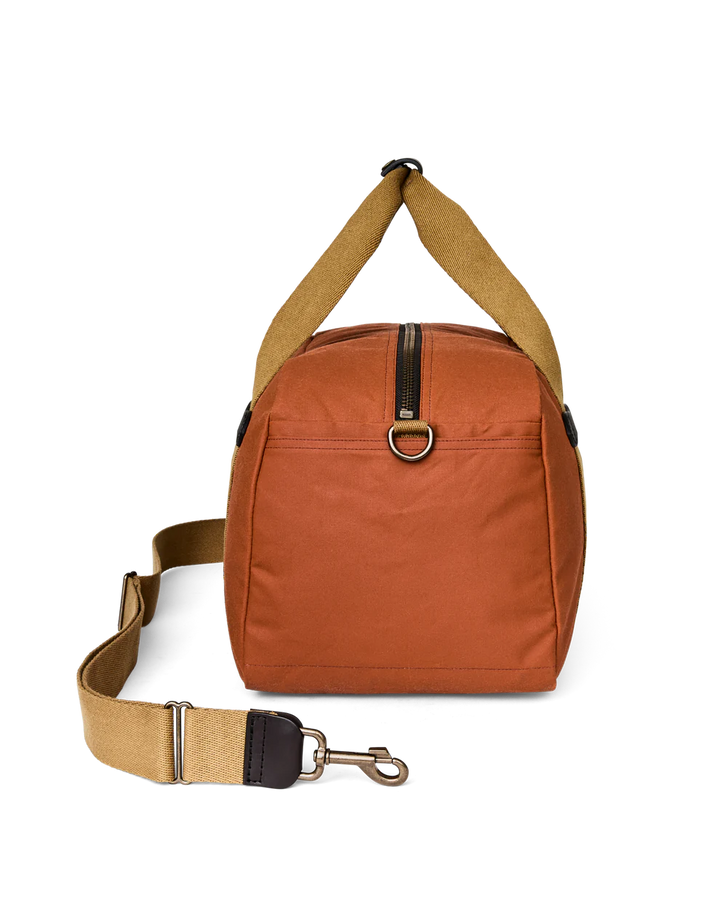 Filson Small Tin Cloth Duffle Bag: Rust