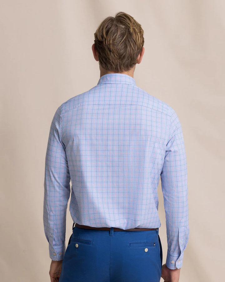 Southern Tide Coastal Breeze Edisto Island Sport Shirt: Ocean Channel