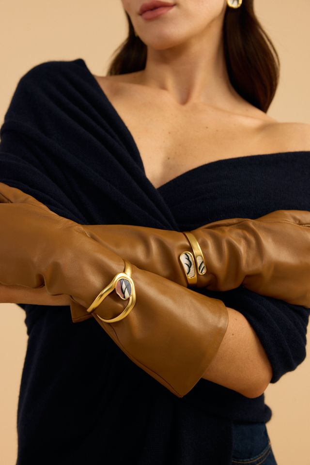 Brackish Lainey Bezel Hinge Cuff