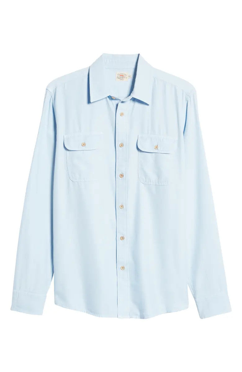 Faherty The Getaway Shirt: Sky