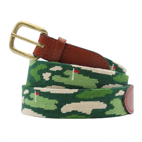 Smathers and Branson Needlepoint Belt: Golfers Camo