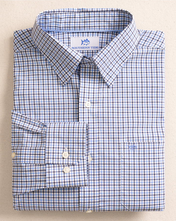 Southern Tide Charleston Summerton Plaid Sportshirt: Ocean Channel