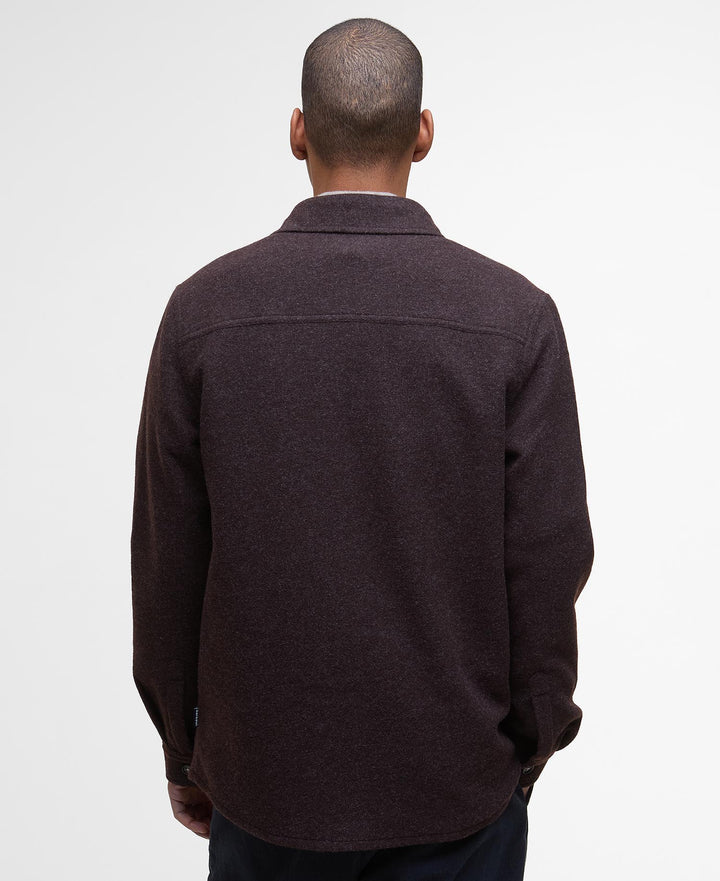 Barbour Marlow Tailored Overshirt: Dark Oak