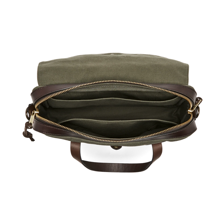 Filson Rugged Twill Original Briefcase: Otter Green