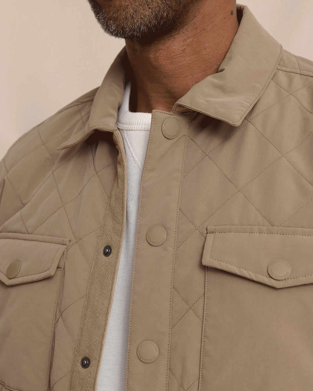 Southern Tide Grafton Quilted Jacket: Petrified Oak