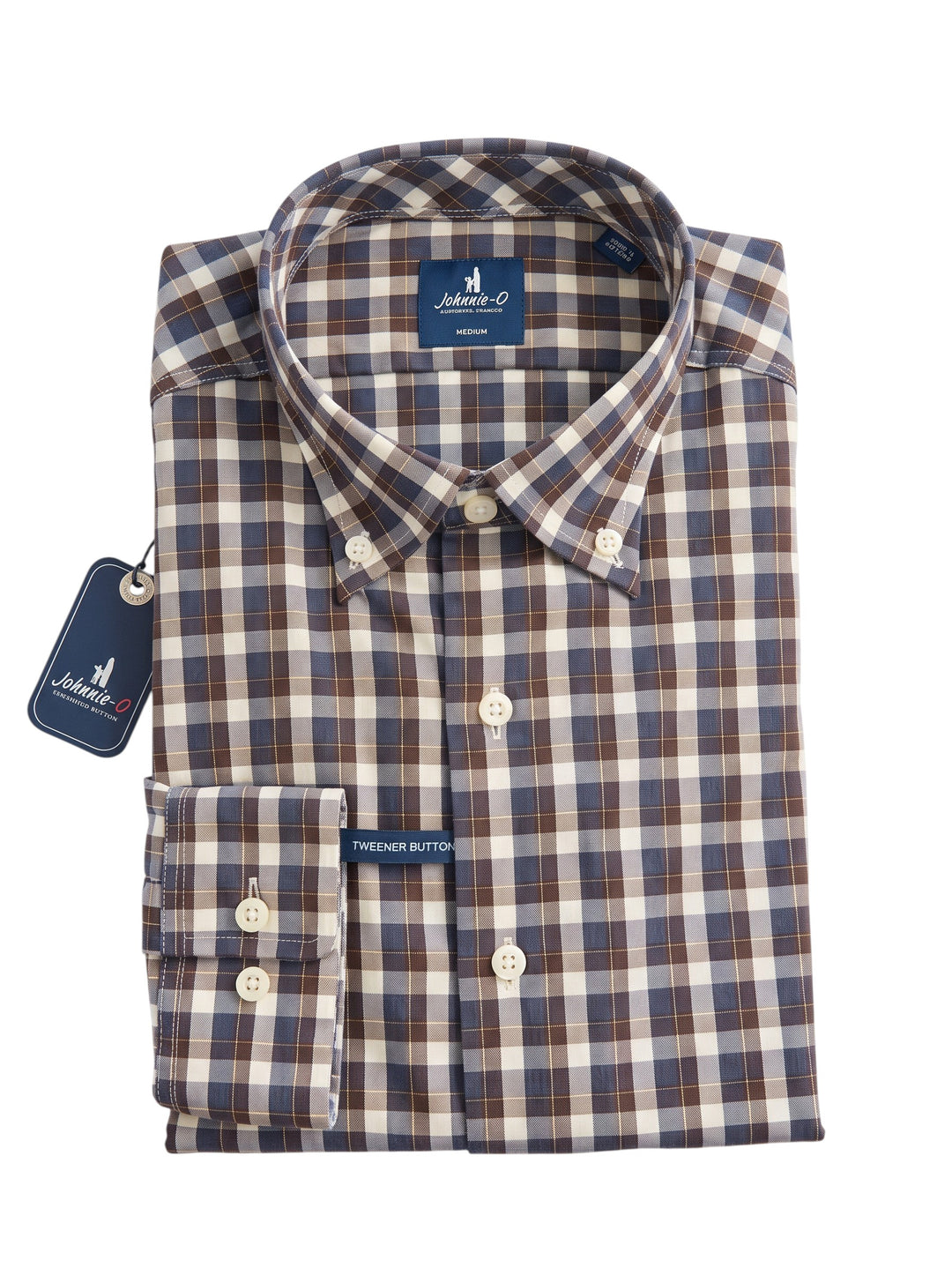 Johnnie-O Performance Button Down Shirt: Gulf Blue