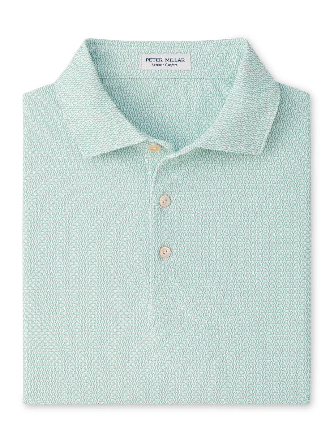 Peter Millar Currituck Performance Mesh Polo: White