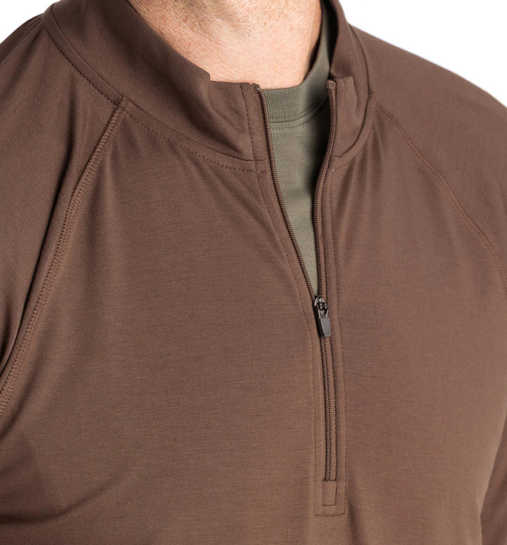 Free Fly Men's Bamboo Flex Quarter Zip: Mustang