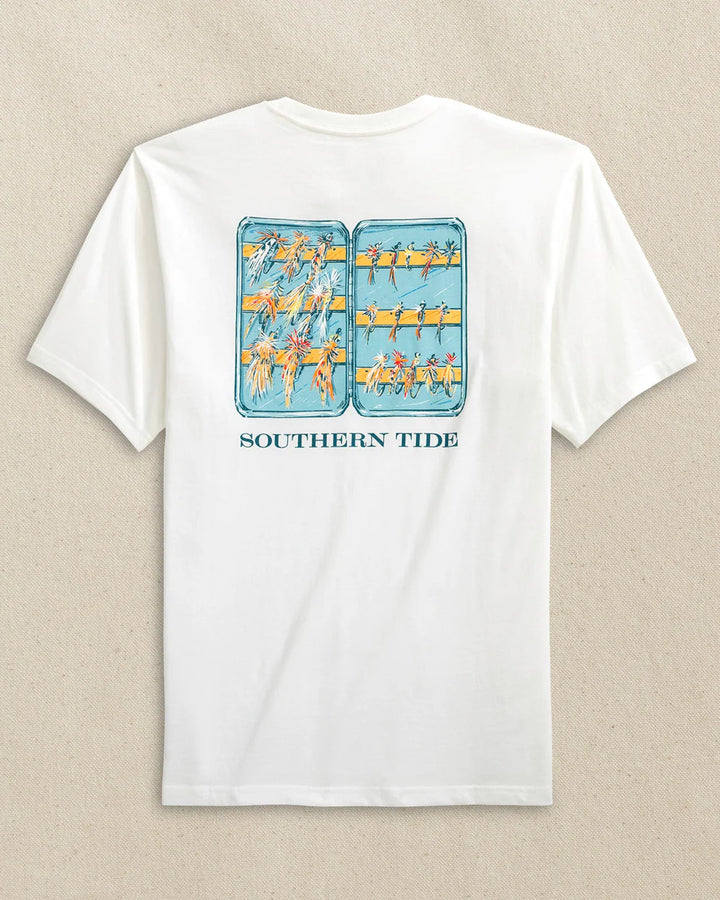 Southern Tide Fly Box T-Shirt: Classic White
