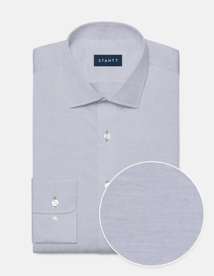 Stantt Light Grey Twill Sport Shirt