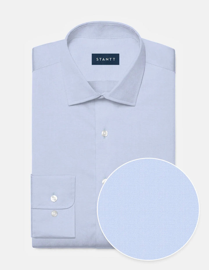 Stantt Fine Blue Poplin Dress Shirt