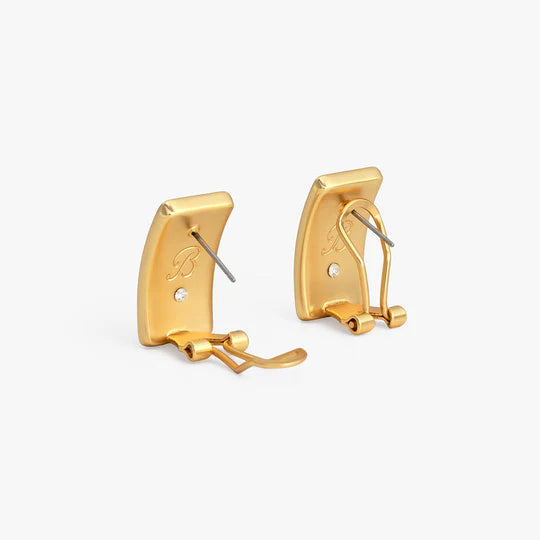 Brackish Rectangle Stud Earring: Fortune Hill