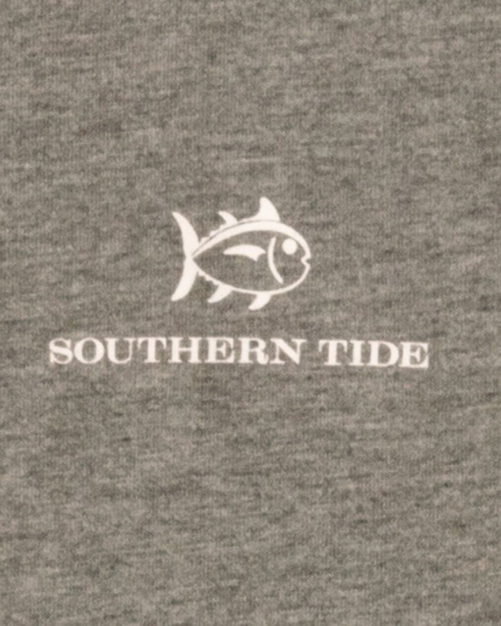 Southern Tide Full Sail Ahead Heathered T-shirt: Heather Gunmetal