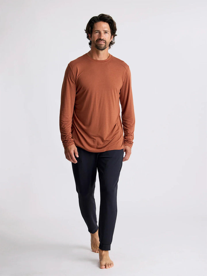 Free Fly Men's Bamboo Lightweight Long Sleeve: Adobe