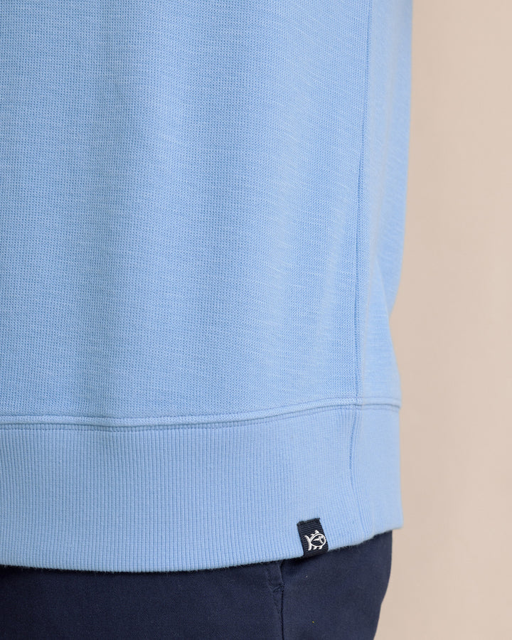 Southern Tide Long Sleeve East Bay Crew: Ocean Channel