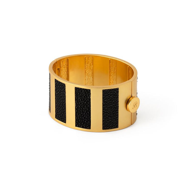Brackish Lola Striped Hinge Cuff