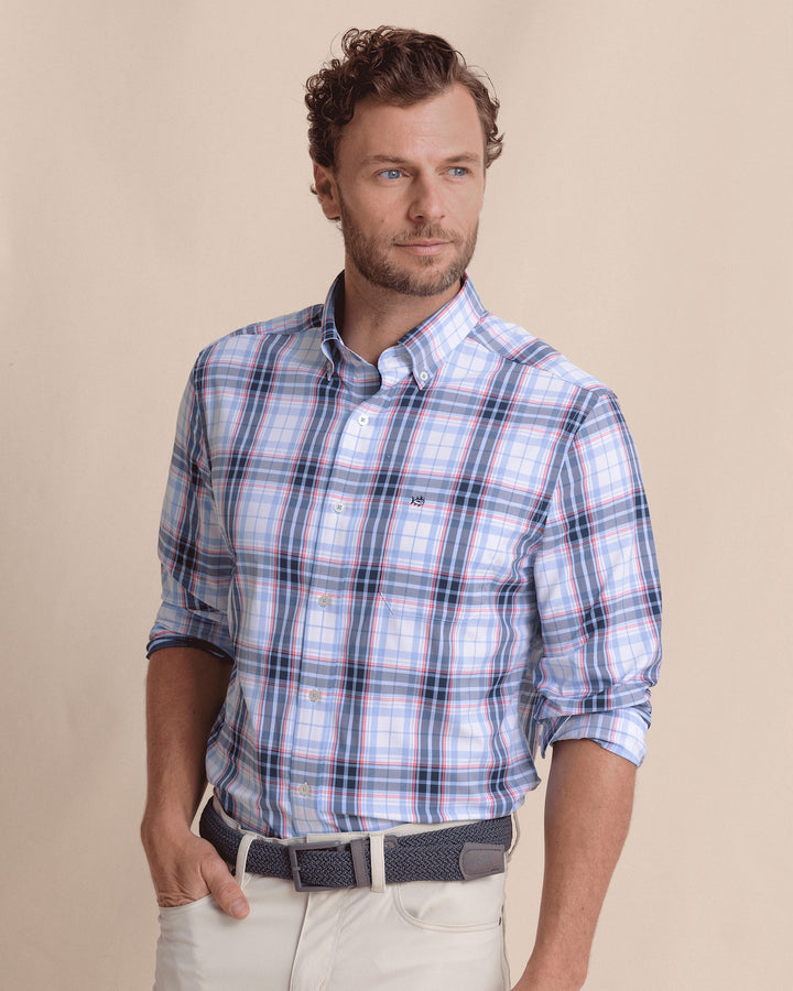 Southern Tide Intercoastal Willowbrook Plaid Sportshirt: Ocean Channel