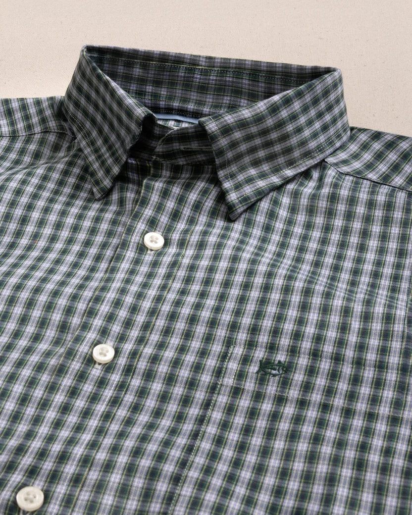 Southern Tide Gordon Tartan Charleston Sport Shirt: Salt Meadow