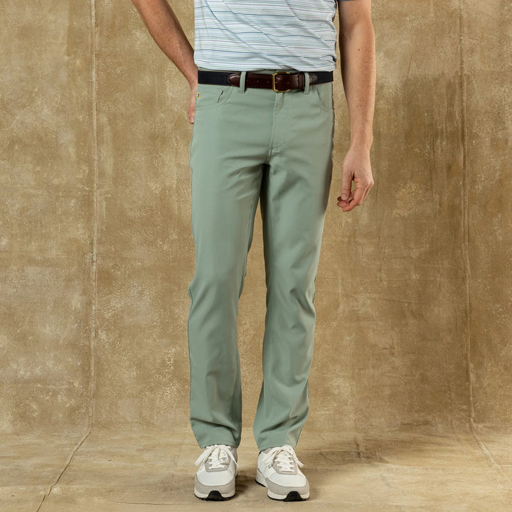 Duck Head Long Drive Performance Five-Pocket: Spring Olive