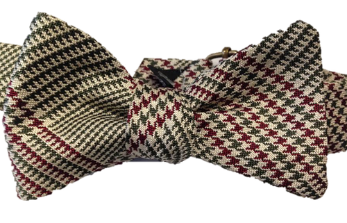 Craig Reagin Plaid Bowtie - Green