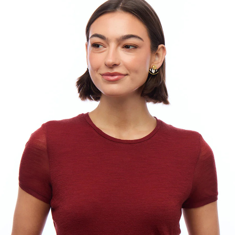 Brackish Greybull Stud Earring