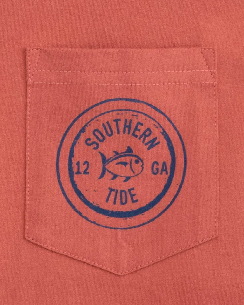 Southern Tide Have A Pheasant Day Long Sleeve T-Shirt: Dusty Coral