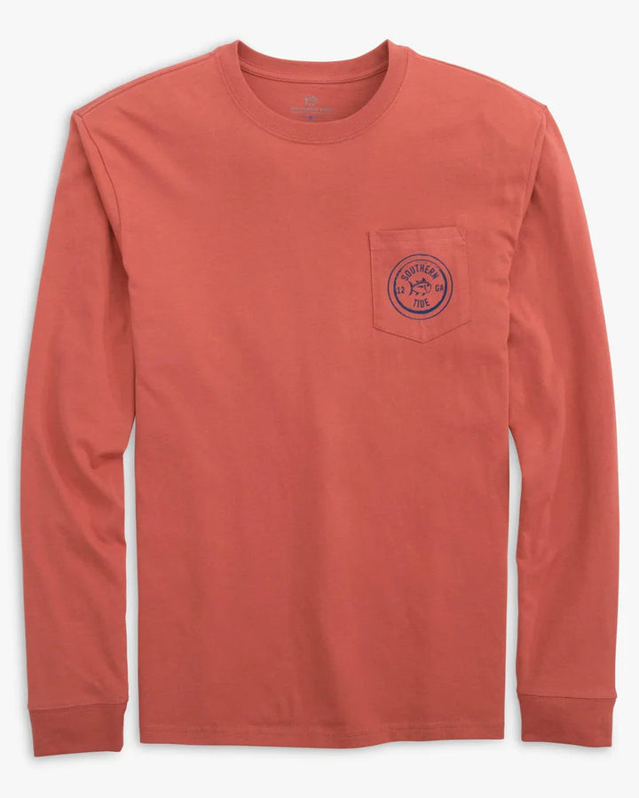 Southern Tide Have A Pheasant Day Long Sleeve T-Shirt: Dusty Coral