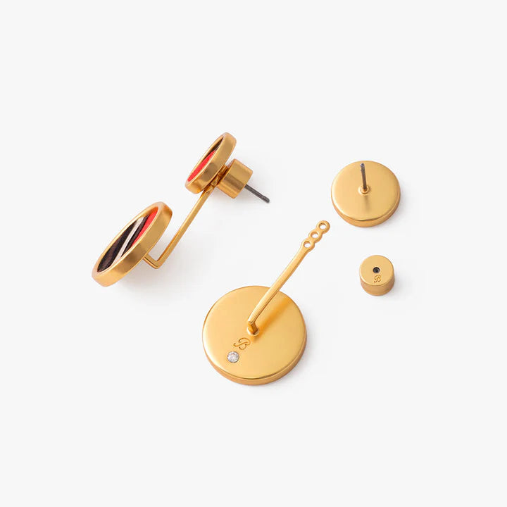Brackish Hazel Stud Earring