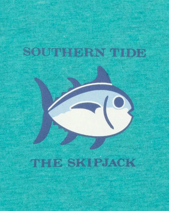 Southern Tide Heathered Original Skipjack T-Shirt: Heather Teal Depths