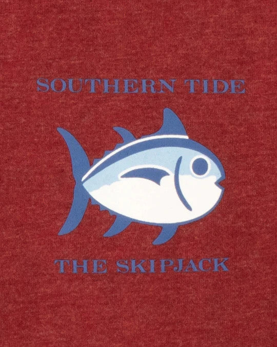 Southern Tide Heathered Original Skipjack T-Shirt: Heather Mineral Red