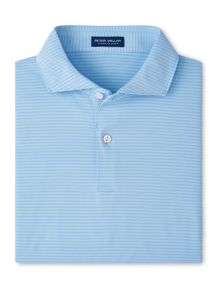 Peter Millar Crown Crafted Ballad Performance Jersey Polo: Blue Frost