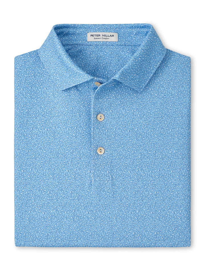 Peter Millar Magnolia Performance Jersey Polo: Cottage Blue