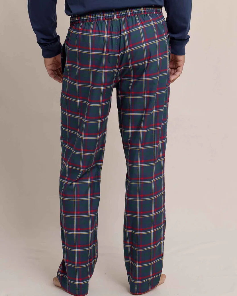 Southern Tide Holiday Tartan Lounge Pant: Dress Blue