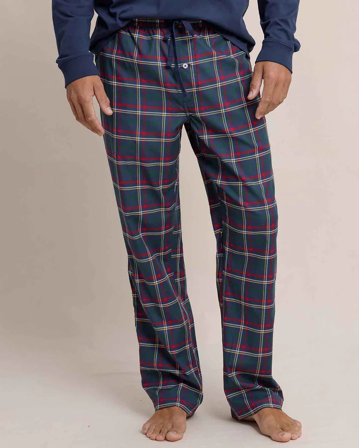 Southern Tide Holiday Tartan Lounge Pant: Dress Blue