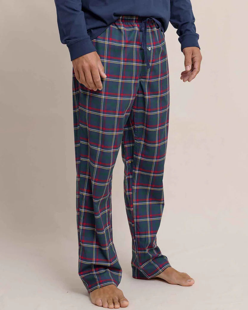 Southern Tide Holiday Tartan Lounge Pant: Dress Blue