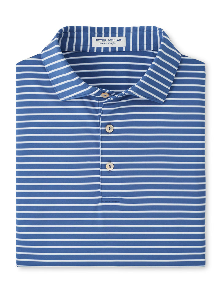 Peter Millar Dunnes Performance Jersey Polo: Windsor Blue