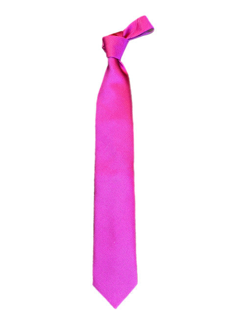 Seaward and Stearn Solid Woven Tie: Berry