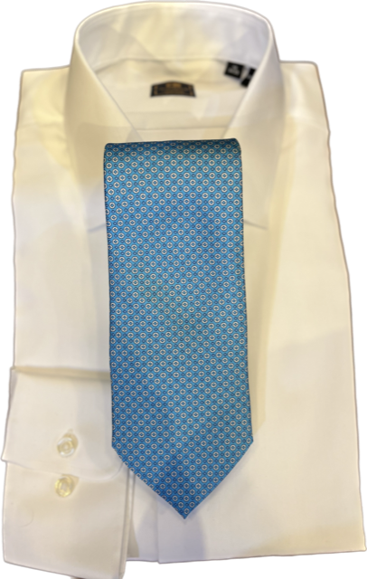 Robert Jensen Blue with Micro Medallion Necktie