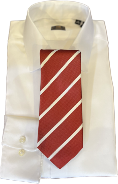 Robert Jensen Crimson College Stripe Necktie