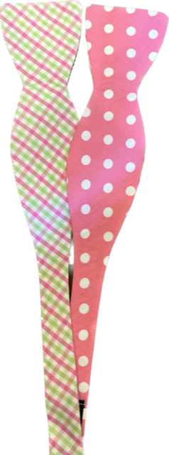 Craig Reagin Pink Dot/Green/Pink Plaid Bowtie