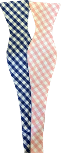 Craig Reagin Pink/Blue Gingham Bowtie