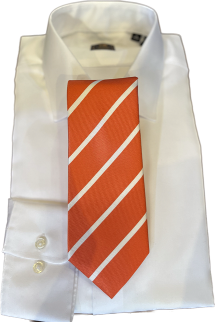 Robert Jensen Orange College Strip Necktie