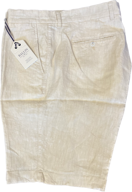 Ballin Linen Chambray Twill Drummond Short: Cream