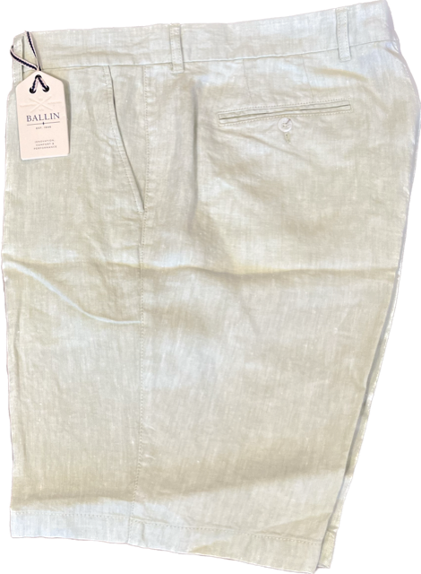 Ballin Linen Chambray Twill Drummond Short: Green Tea