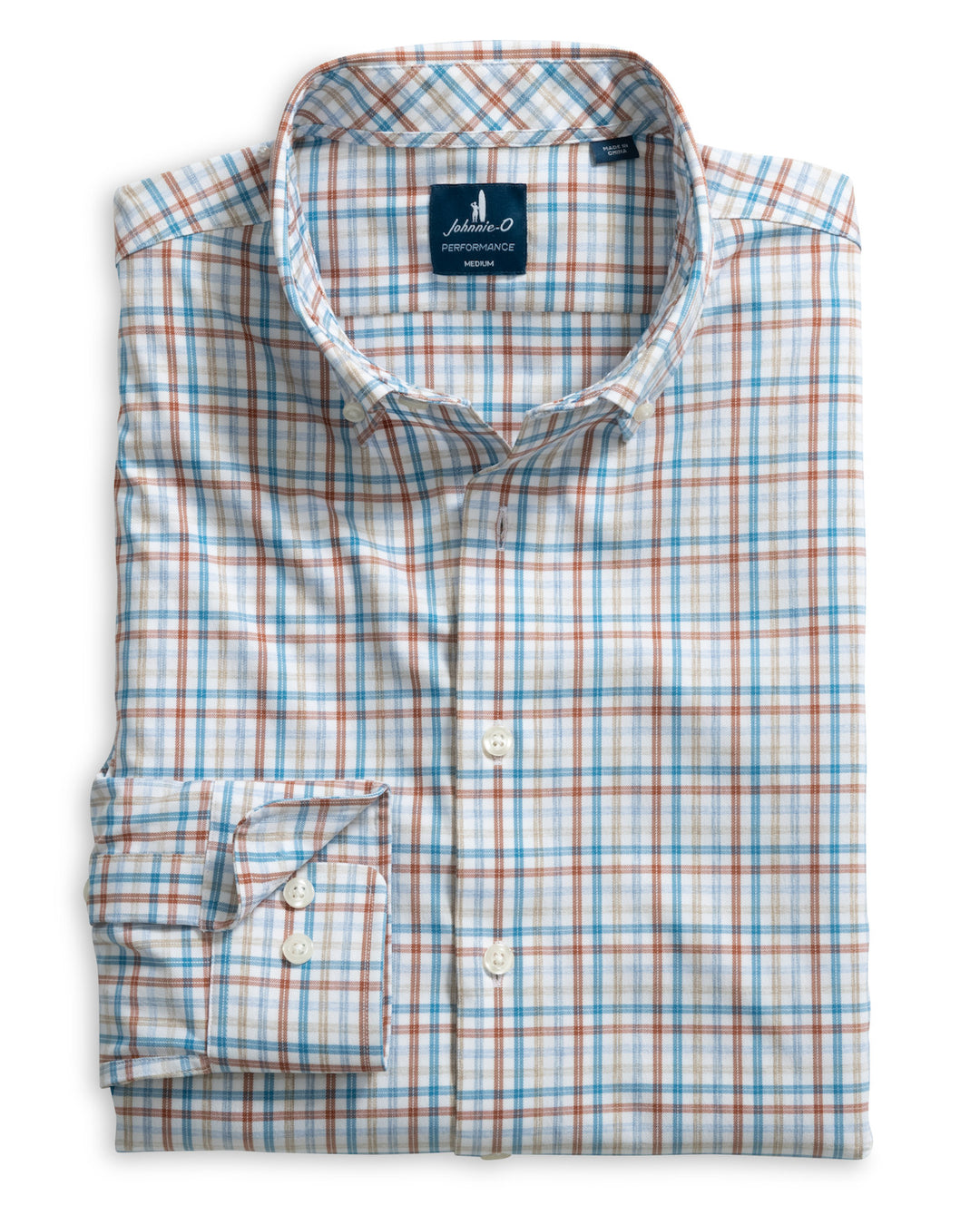 Johnnie-O Everyday Performance Button Down Shirt - Redwood Check: Canyon