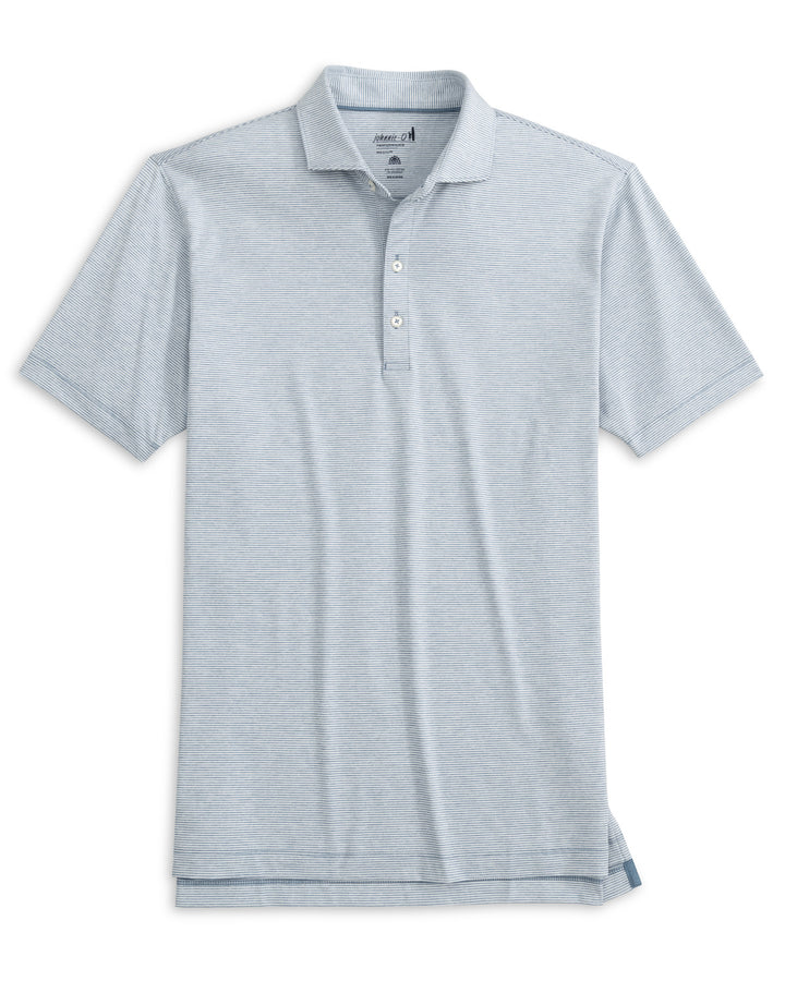 Johnnie-O Performance Jersey Polo - Lyndonn Stripe: Tide