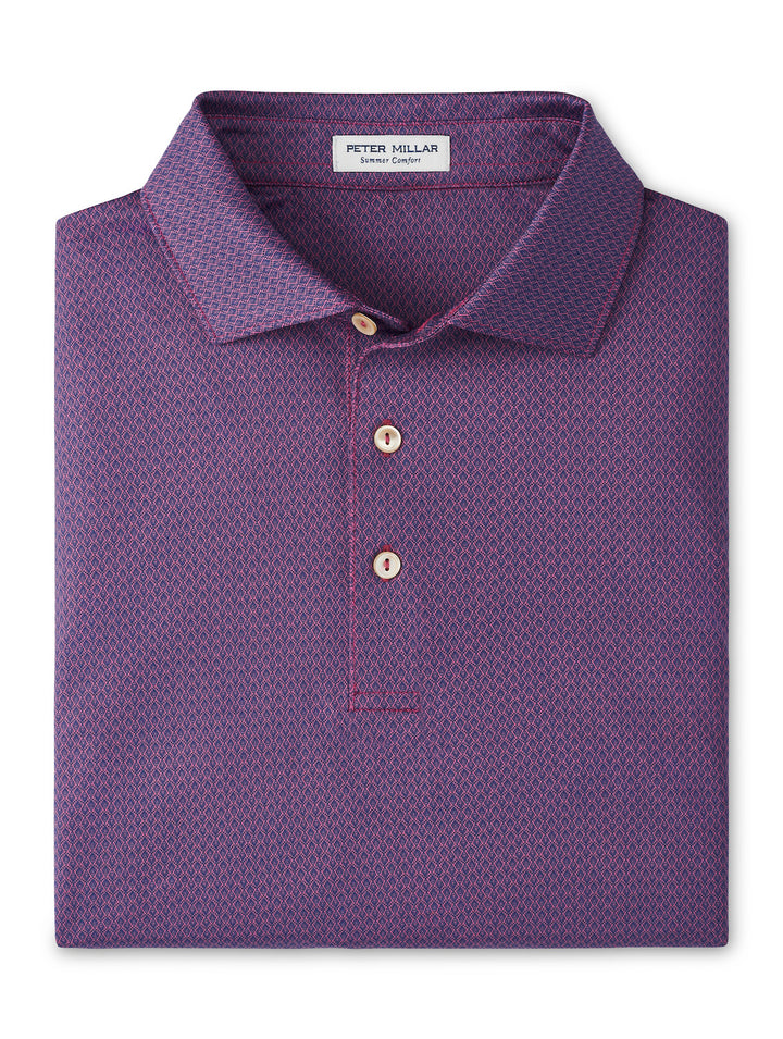 Peter Millar Abbott Performance Jersey Polo: Rosewood
